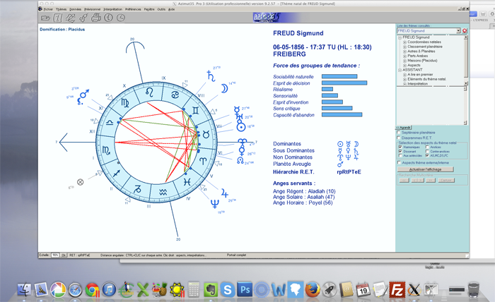 Azimut35 sur MAC OS - Logiciel d'astrologie professionnel Azimut35