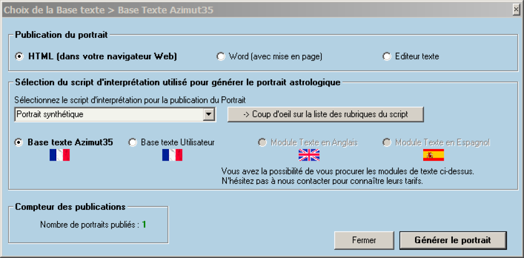 base texte multilingue